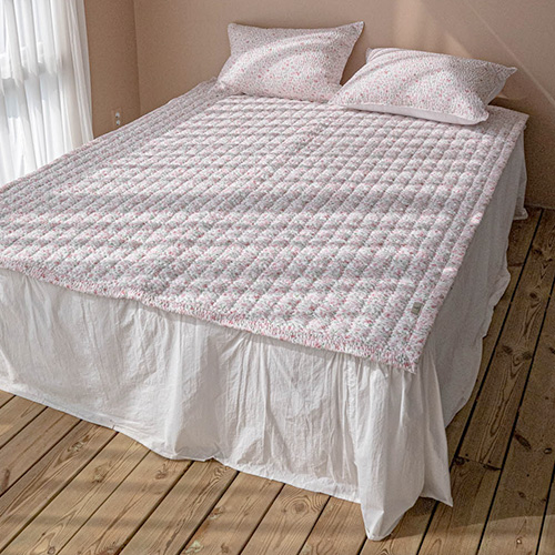 샤카 오로라 시어서커 여름 침대 패드