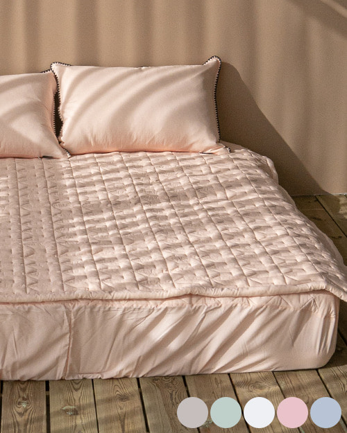 비비안 모달 침대 패드 핑크