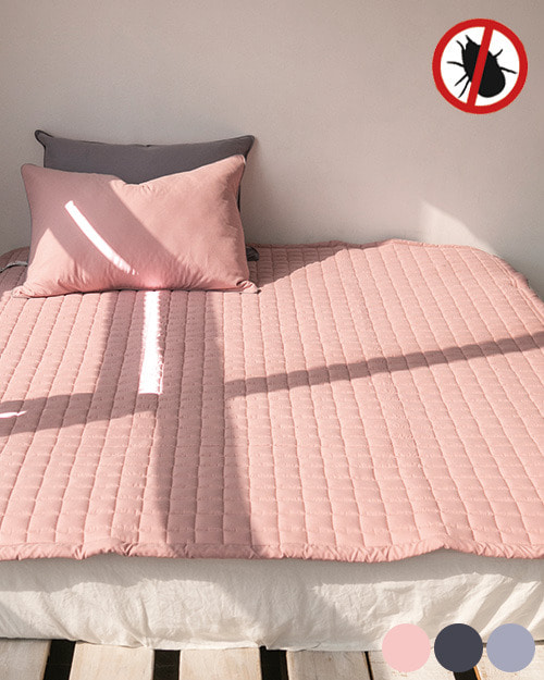 먼지없는 알러지케어 침대 패드 핑크
